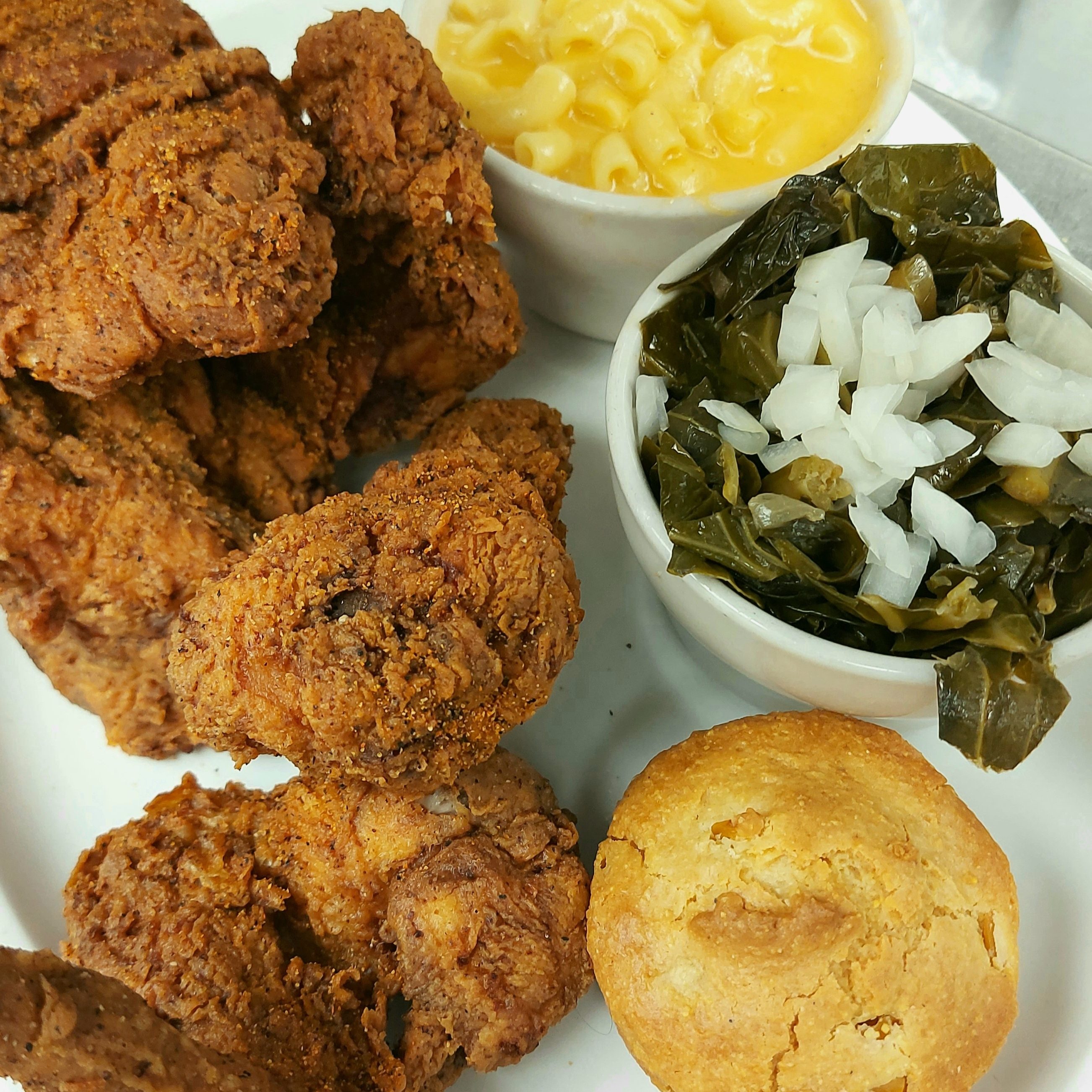 4 Piece Fried Chicken Dinner.